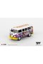 Volkswagen Type 2 T1 Bus Peace Graffiti 1:64 Model Car 1191