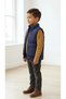 Boys' Stand Collar Puffer Vest - Double Pocket Casual Comfort Fit Vest - 2