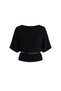 Liora Belted Knitwear Blouse – Women's Short Sleeve Round Neck Loose Fit with Waist Belt - 3
