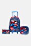 Kids Boy Superman 3 In 1 Trolley School Set, Multicolor