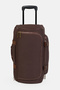 Men Brand Logo Rolling Duffel Bag, Chocolate Brown - 4