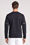 Men Sportswear Fit Long Sleeve Outdoor Sweatshirt, Black - 4