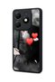Tecno Spark 20 Compatible Printed, Matte Black, Soft Silicone, Protective, Shock-Absorbing Cover, Case - 3