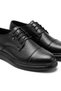 Men's Black Matte Leather Lace-Up Classic Shoes Suitable for Bridal Suits and Suit Bottoms - 2