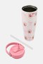 Allover Print Stainless Steel Vacuum Insulated Tumbler With Handle, Multicolor - 2
