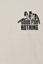 Men Crew Neck Short Sleeve Graphic Print T-Shirt, Off White - 5