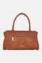 Women Brand Logo Satchels Bag, Brown