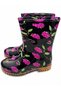 Garden Rain Purple Rose Patterned Women's Boots 36-40 - 7