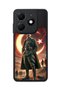 Tecno Spark 20 Compatible Printed, Matte Black, Soft Silicone, Protective, Shock-Absorbing Cover, Case