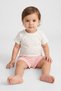 Toddlers Girl 3 Pcs Floral Print Bodysuit And Plain Short Set, Multicolor