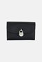 Women Brand Logo Wallet, Black