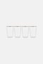 4 Pieces Tumbler Glass Set 13,35 Oz, Transparent