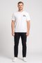 Men Crew Neck Short Sleeve Graphic Print T-Shirt, Off White - 2