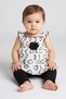 Toddlers Girl 2 Pcs Heart Print Top And Plain Bottom Set, Multicolor
