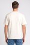 Men Crew Neck Short Sleeve Plain T-shirt, Ivory - 4