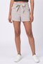 Women Solid Belted Basic Shorts, Grey