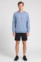 Men Sportswear Fit Long Sleeve Training Sweatshirt, Slate Blue - 2