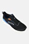 Men Brand Logo Lace Up Running Shoes, Black
