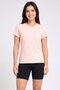 Women Sportswear Fit Short Sleeve Running T-Shirt, Peach