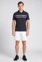 Men Sportswear Fit Short Sleeve Training Polo Shirt, Navy Blue - 2