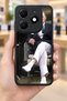 Tecno Spark 20 Compatible Printed, Matte Black, Soft Silicone, Protective, Shock-Absorbing Cover, Case - 8