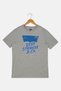 Kids Boy Crew Neck Short Sleeve Graphic Print T-Shirt, Grey - 2