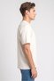Men Crew Neck Short Sleeve Plain T-shirt, Ivory - 3