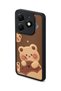 Tecno Spark 20 Compatible Printed, Matte Black, Soft Silicone, Protective, Shock-Absorbing Cover, Case - 5