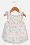 Toddlers Girl Floral Pattern Bodysuit, Multicolor - 3