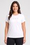 Women Regular Fit Short Sleeve Running T Shirt, White
