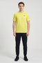 Men Loose Fit Short Sleeve Training T-Shirt, Lemon Yellow - 2