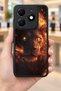 Spark 20 Compatible Printed, Matte Black, Soft Silicone, Protective, Shock Absorbing Cover, Case - 8