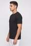 Men Sportswear Fit Short Sleeve Outdoor T-Shirt, Black - 3