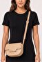 Women Brand Logo Cross Body Bag, Tan - 2