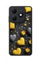 Spark 20 Compatible Printed, Matte Black, Soft Silicone, Protective, Shock Absorbing Cover, Case
