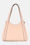 Women Brand Logo Handbag, Pink - 5