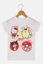 Toddlers Girl Crew Neck Short Sleeve Graphic Print T-Shirt, White - 2