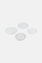 4 Pcs Round Burner Cover, White - 2