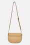 Women Brand Logo Cross Body Bag, Tan - 4