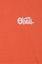 Men Crew Neck Short Sleeve Brand Logo T-Shirt, Rust Brown - 5
