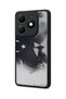 Tecno Spark 20 Compatible Printed, Matte Black, Soft Silicone, Protective, Shock-Absorbing Cover, Case - 3