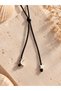 Adjustable Necklace with Moon and Star Charm Detail - 2