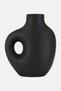 Large Metal Jug Vase, Black