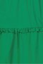 Women Solid Tiered Dress, Green - 5