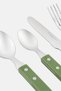 16 Pcs Fresco Cutlery Set, Olive - 3