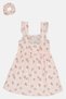 Kids Girl 2 Pcs Allover Print Dress With Headband, Multicolor - 3
