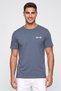 Men Sportswear Fit Short Sleeve Outdoor T-shirt, Teal Grey