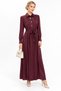 Button Detailed Full Length Dress Length 138 cm - 2