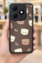 Tecno Spark 20 Compatible Printed, Matte Black, Soft Silicone, Protective, Shock-Absorbing Cover, Case - 8