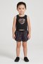 Toddlers Girl 3 Pcs Graphic Print Top And Shorts With Headband Set, Multicolor